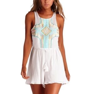 Vitamin A “Raquel” Embroidered Romper